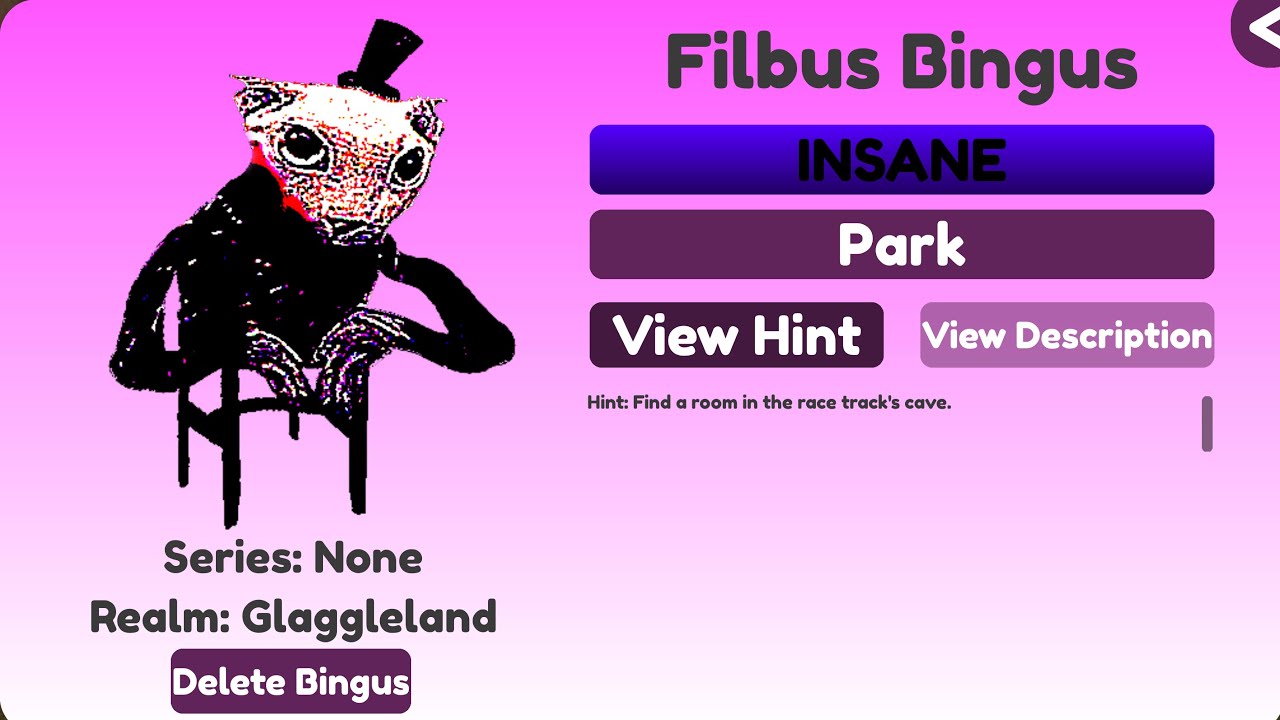 Find the Binguses How to get Filbus Bingus
