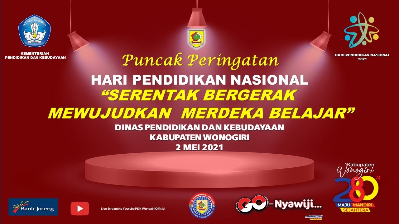 Puncak Peringatan HARDIKNAS Dinas P&K Wonogiri Tahun 2021