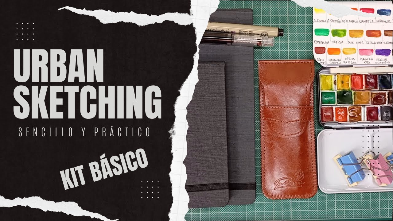 🖼🖌🖋  Kit basico para dibujo urbano - Urban Sketching