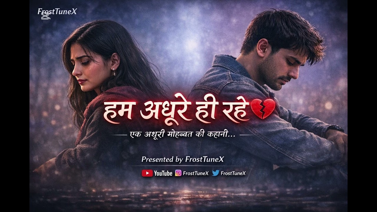 हम अधूरे ही रहे 💔 | Sad Love Song | Male Female Duet | Presented by FrostTuneX