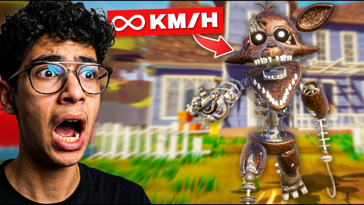 التعلب فوكسي اسرع من فريدي بمراااحل😨/hello neighbor