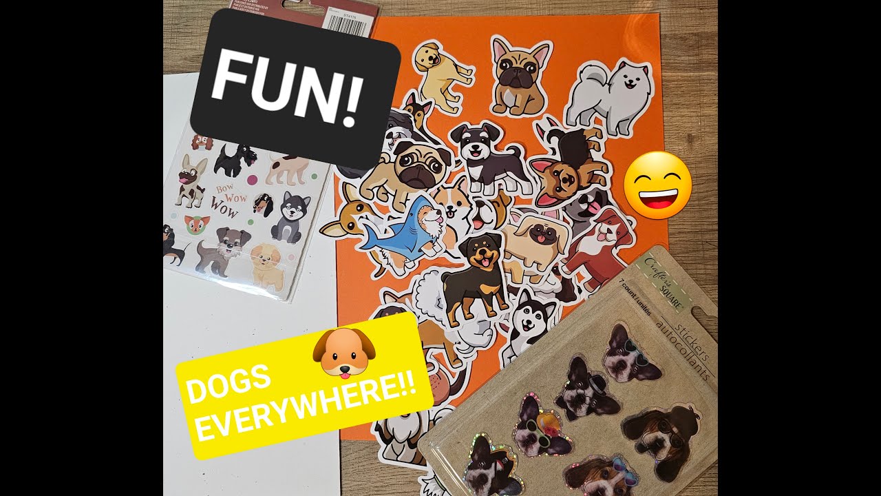 Dog Stickers! My sticker book series page 8/9 Puppies!