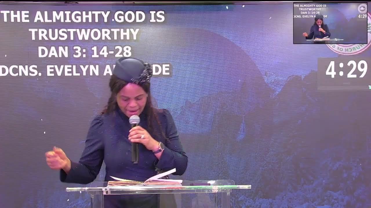 RCCG HOUSE OF FAVOR | Deaconess Evelyn  Aborode |  The Almighty God isTustworthy