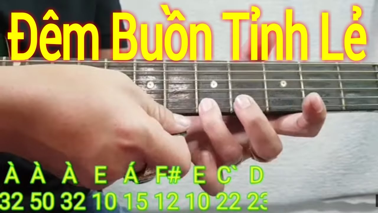 Đêm Buồn Tỉnh Lẻ | Bolero Guitar | Hướng dẫn solo và đệm hát guitar tone Am | Điêu Chương