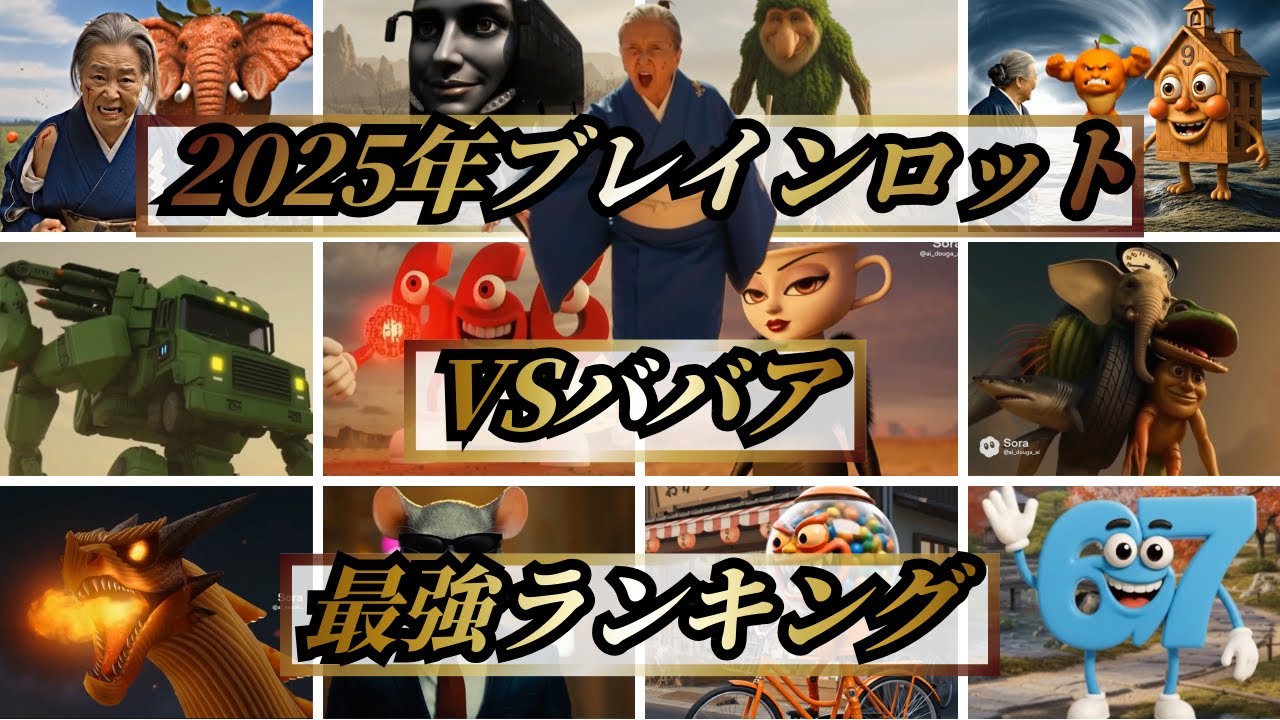 【2025年超総集編】最強ランキング！イタリアンブレインロットVSババア