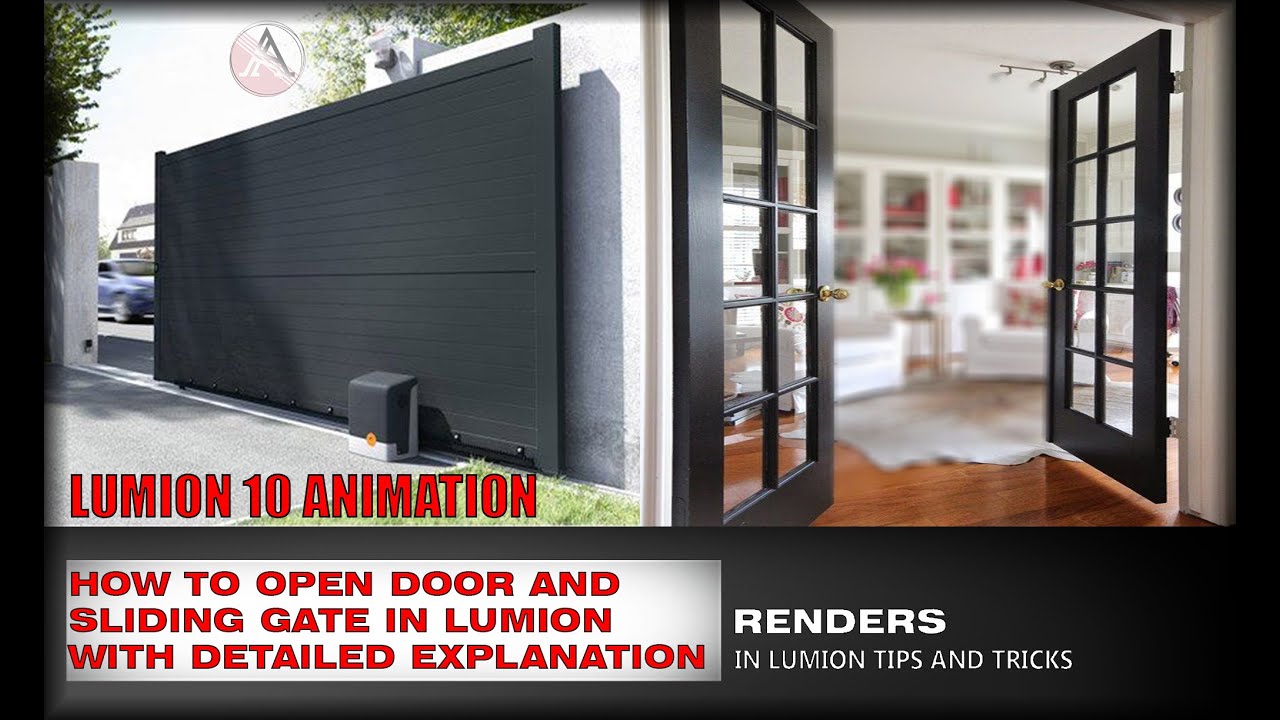 HOW TO MAKE SLIDING GATE AND DOUBLE DOOR ANIMATION IN LUMION SERIES - 25