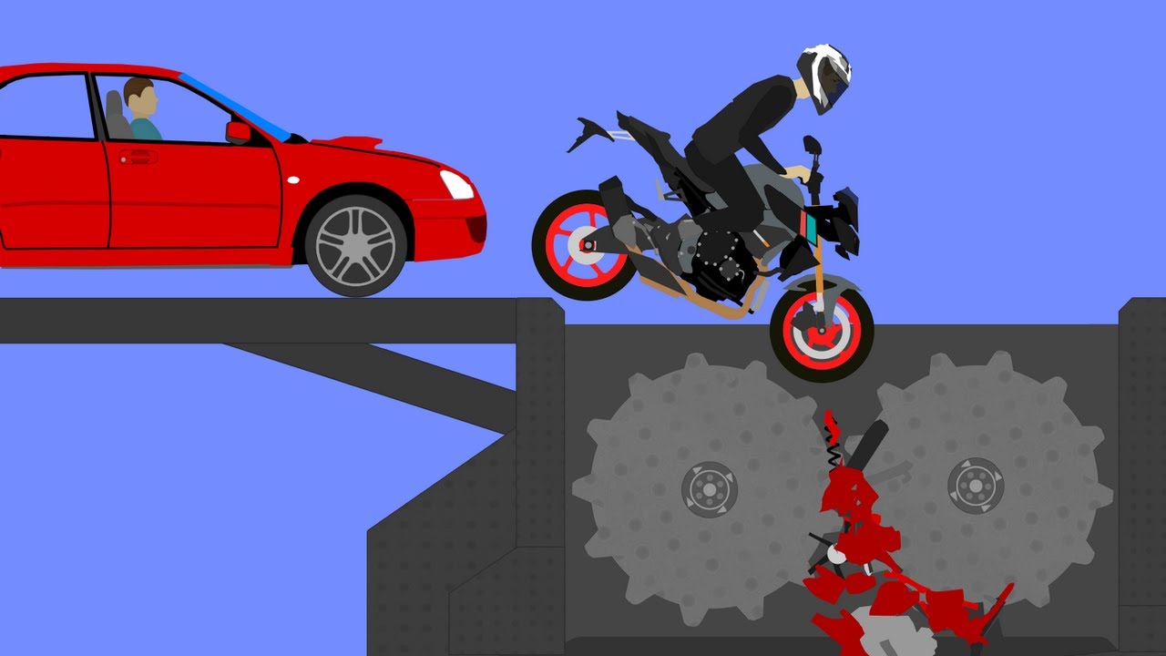 Cars vs Shredder 2 - Extreme car crashes - Crazy destruction in Algodoo