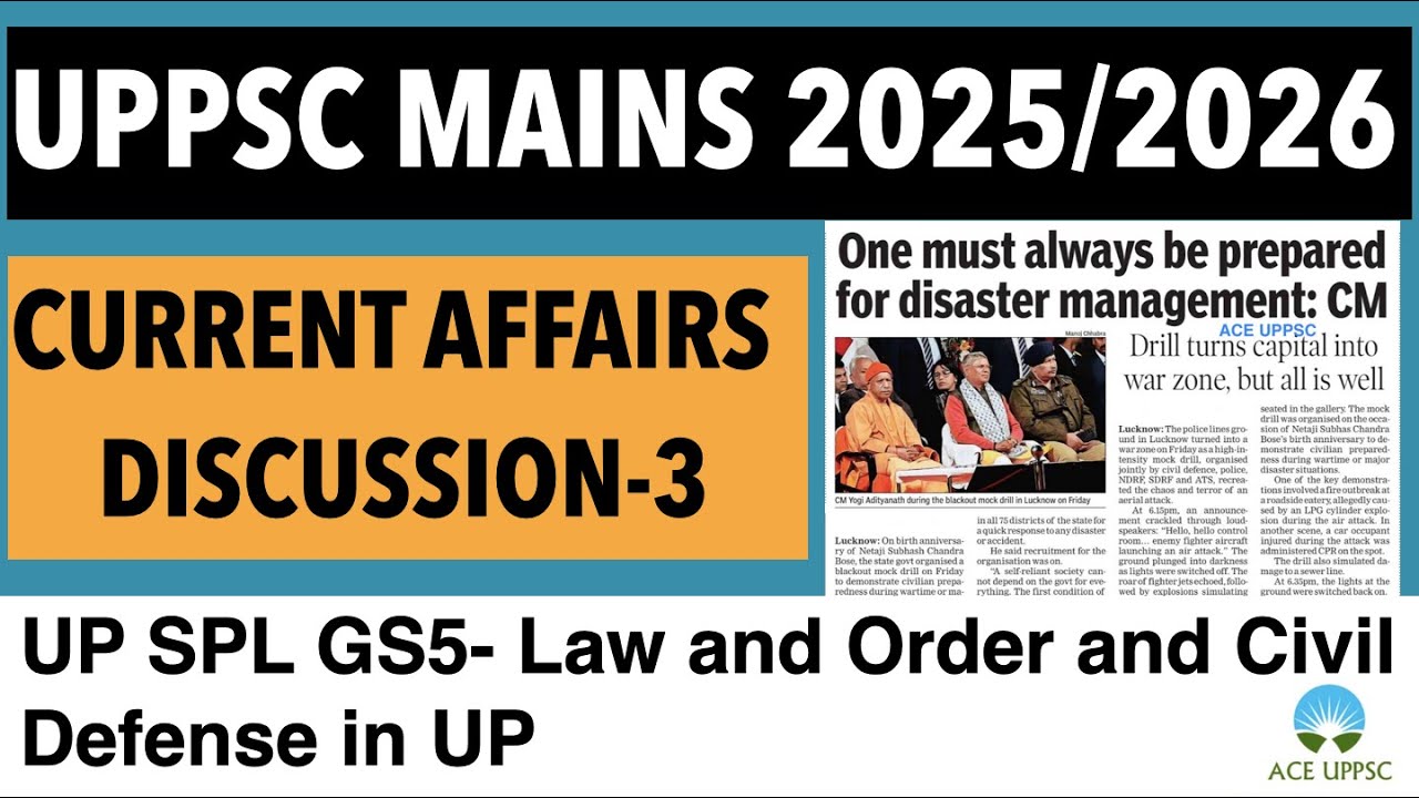 CURRENT AFFAIRS DISCUSSION FOR UPPSC PCS MAINS 2025/2026 MOST IMPORTANT LATEST NEWS|BOOSTMAINS SCORE