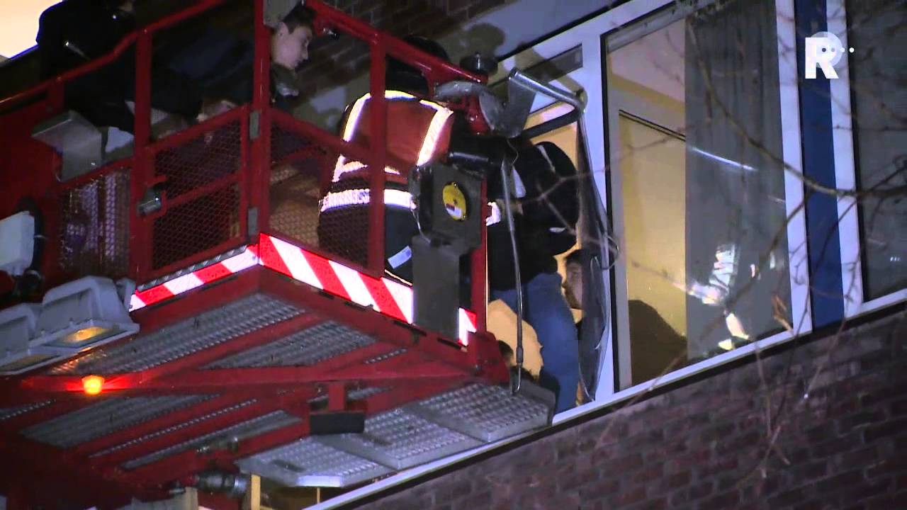 Brand in flatwoning Rotterdam Alexanderpolder
