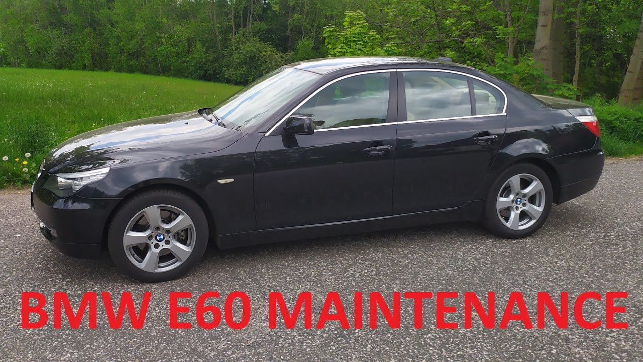 BMW E60 530i OIL CHANGE, AIR AND CABIN FILTERS REPLACEMENT DIY