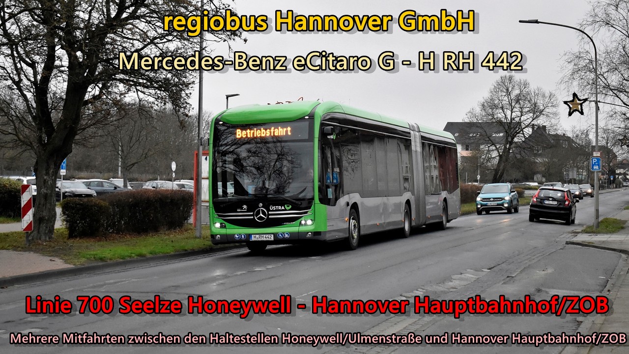 [Sound] Bus Mercedes-Benz eCitaro G von regiobus Hannover GmbH - H RH 442