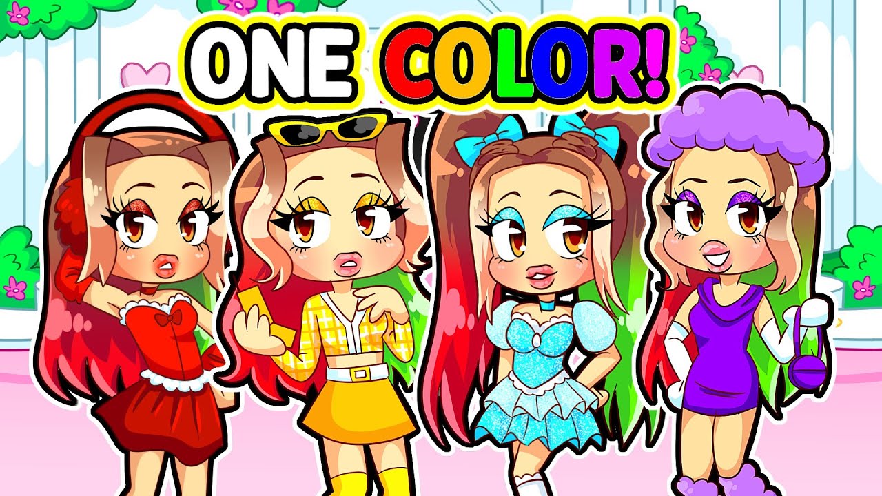 Dress To Impress, But It's ONE COLOR ONLY CHALLENGE!