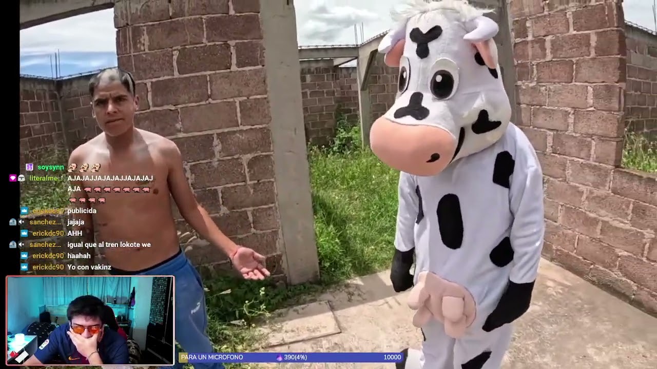 VAZINK REACCIONA AL REY DE LAS BROMAS CON LA VAQUITA!!!!