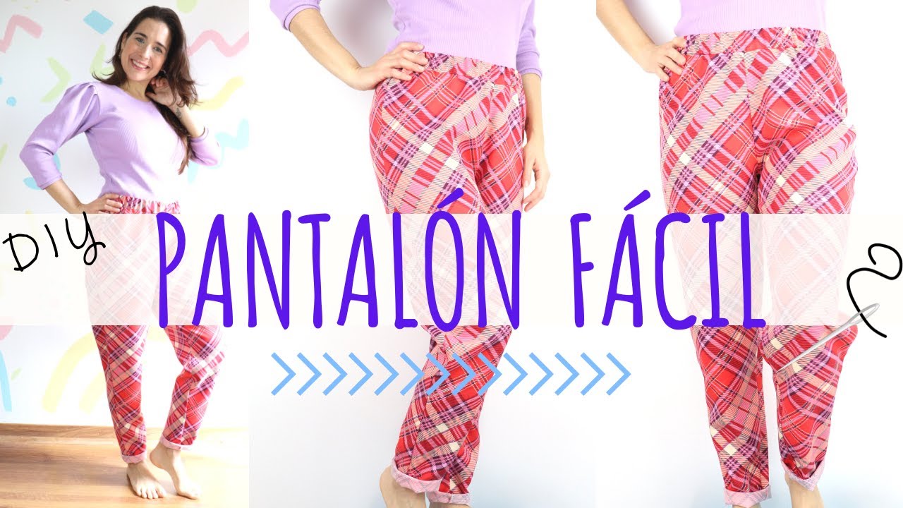 Tutorial pantalón básico, sencillo y rápido - Aprende a coser fácil - DIY