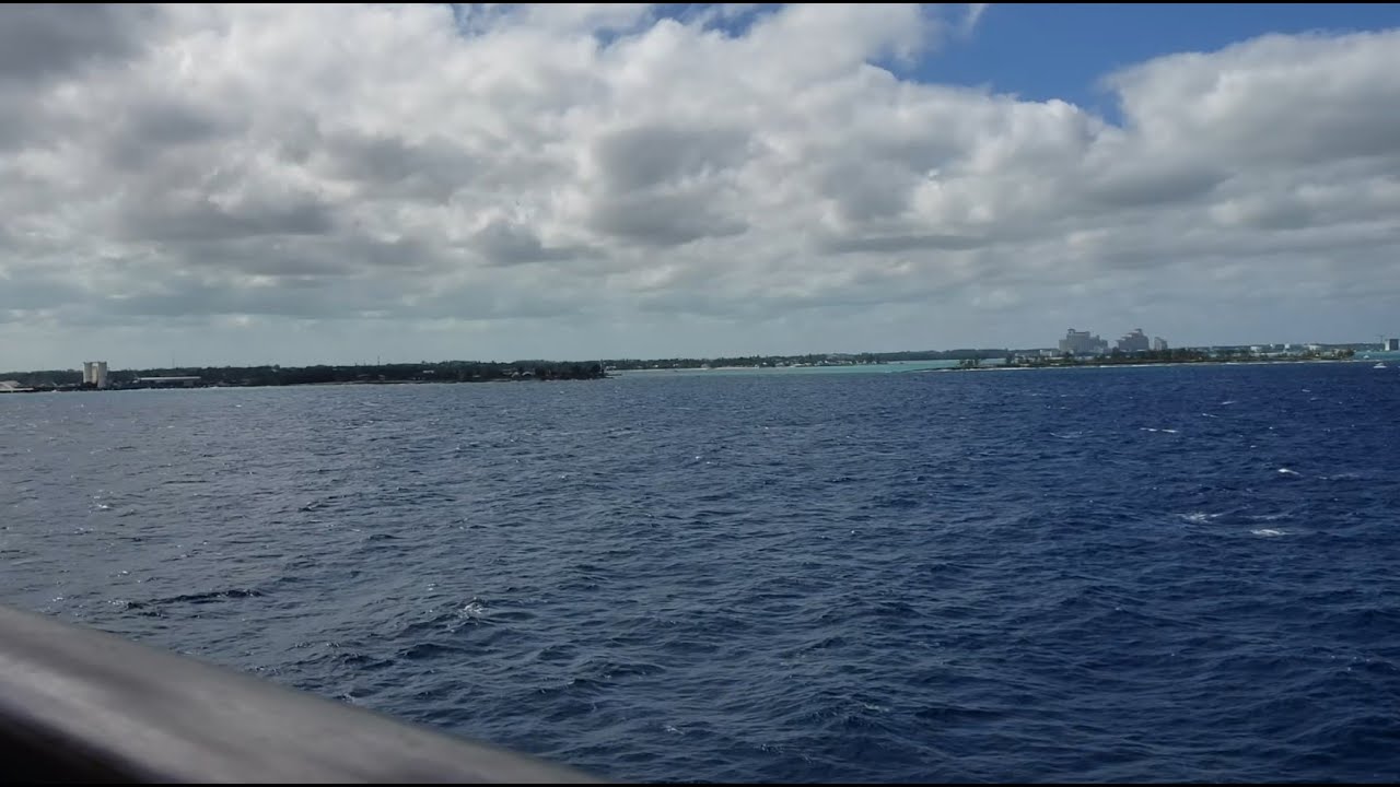 40 minutes of ocean views aboard the MSC Meraviglia + Pulling into port | Nassau, Bahamas