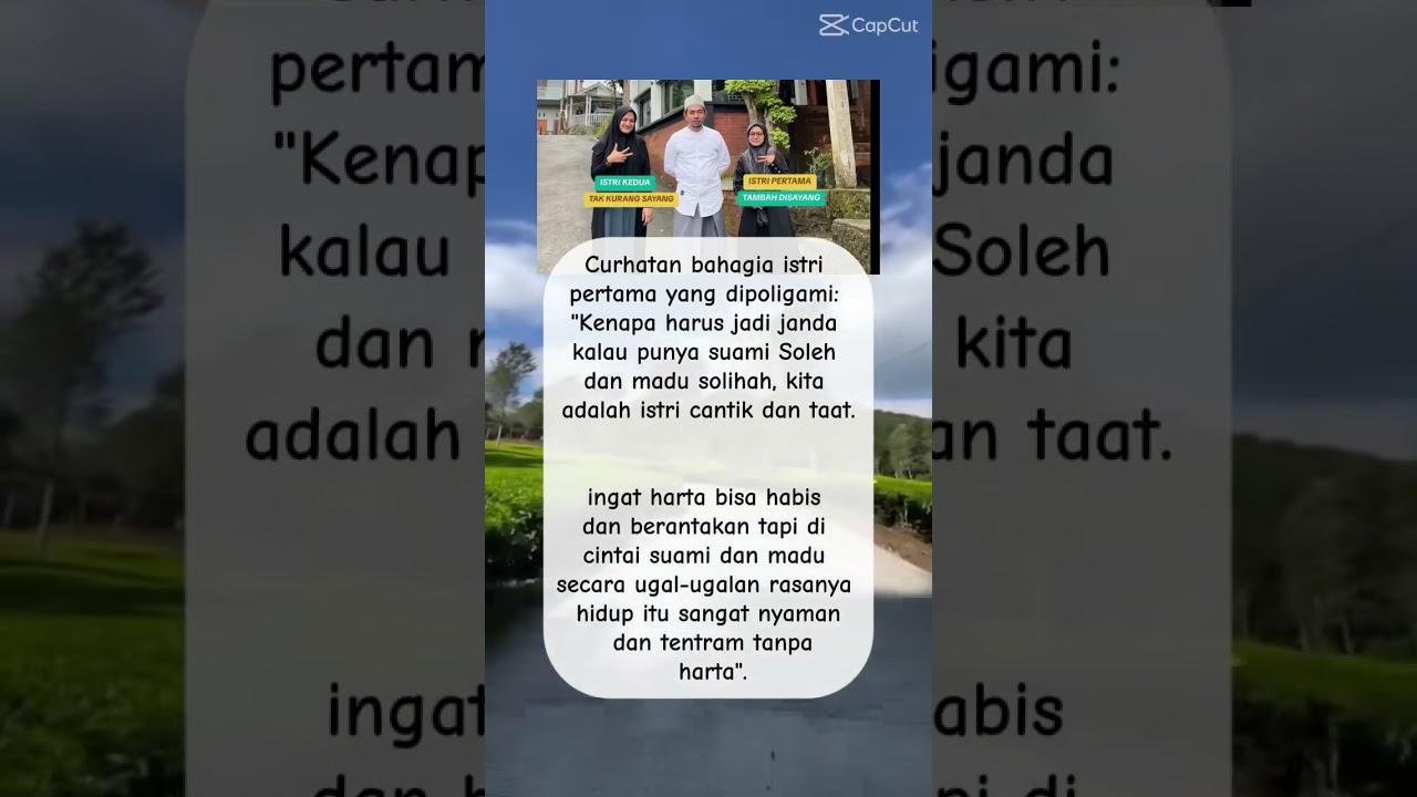 curhatan istri pertama yang dipoligami 