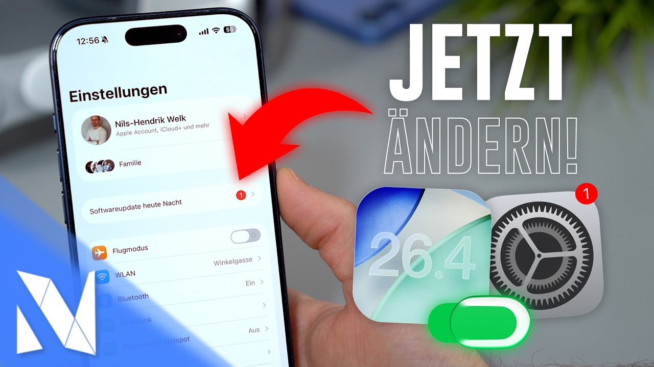 iOS 26.4 Einstellungen, die du JETZT &auml;ndern solltest! | Nils-Hendrik Welk
