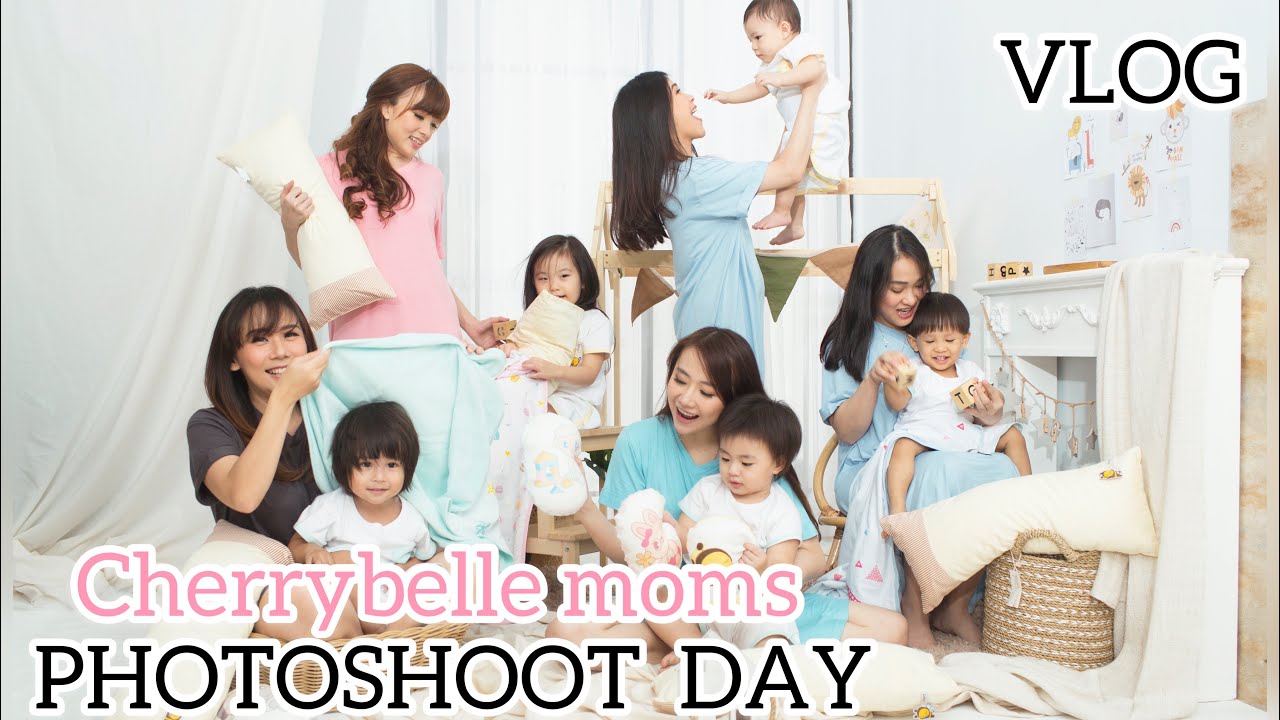 VLOG EMAK-EMAK CHERRYBELLE REMPONG ! - Mom & Kids Photoshoot Day -