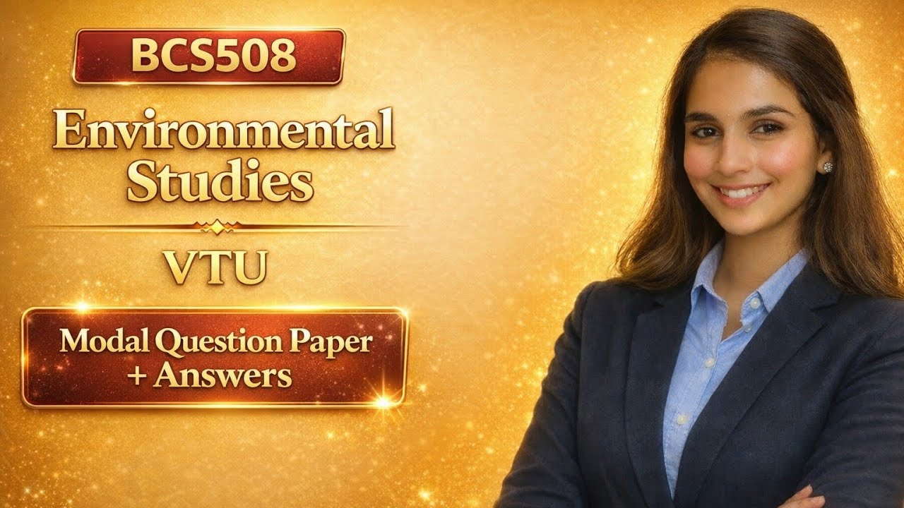 Environmental studies|BCS508| MQP|modal question paper solution |Eduyodha |IMPORTANT MCQ