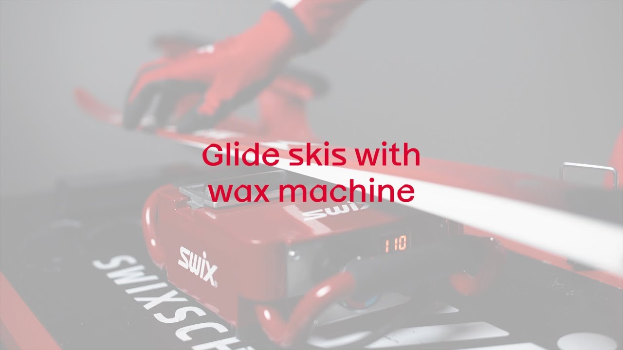 Apply glider on skis with a waxing machine  | Swix School