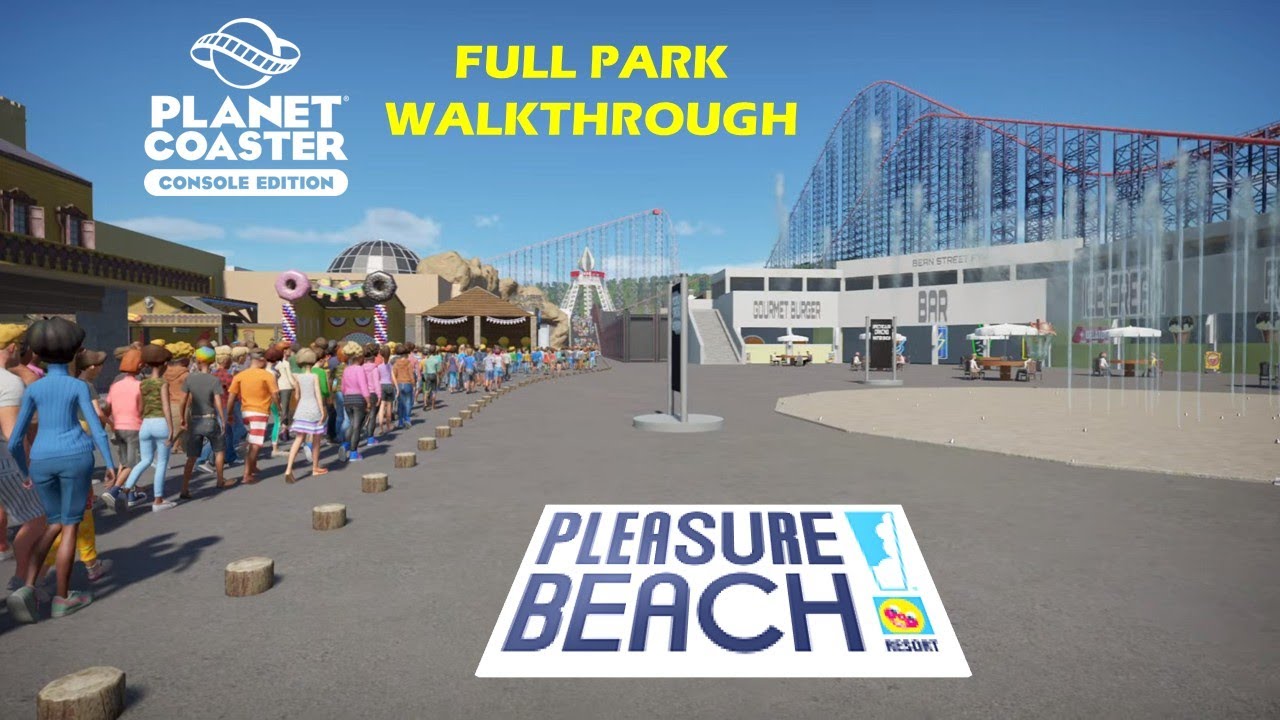 Blackpool Pleasure Beach Resort, Planet Coaster recreation, Full walkthrough