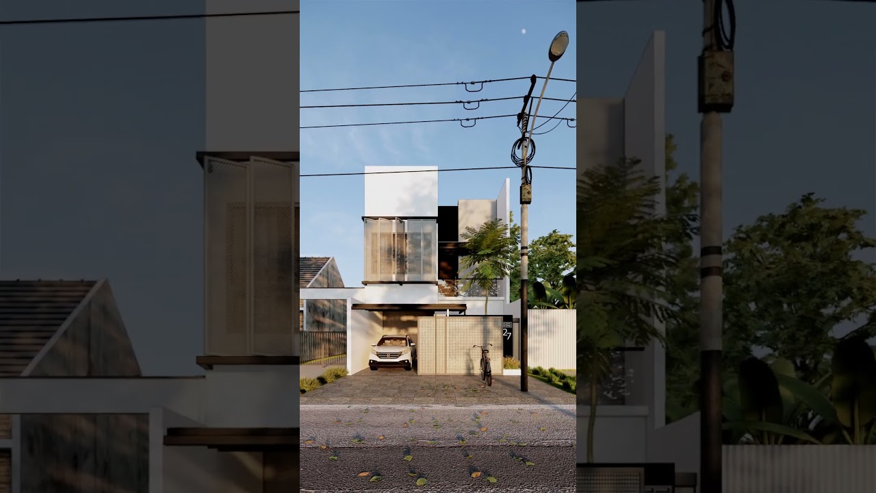 DESAIN RUMAH INDUSTRIAL MINIMALIS #shorts