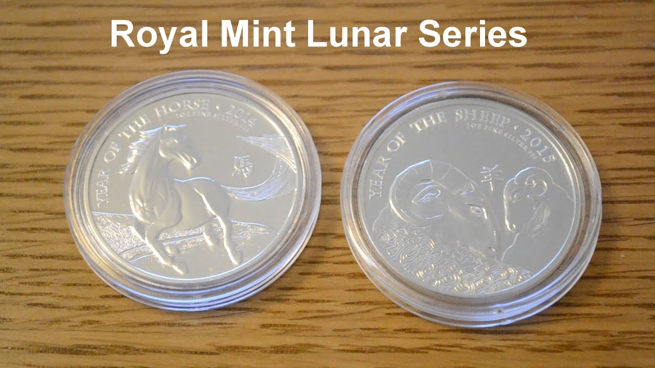 UK Lunar Silver Coins 1 oz, Sheep & Horse