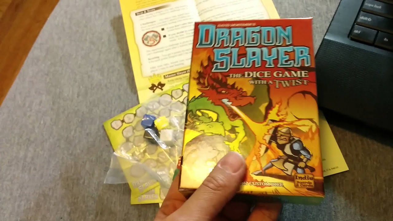 Dragon Slayer Kickstarter Edition Dice Game PYL