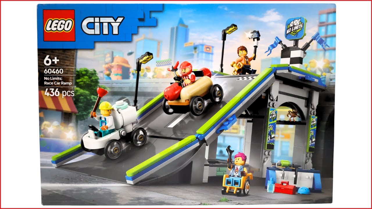 LEGO City 60460 No Limits: Race Car Ramp Track Speed Build