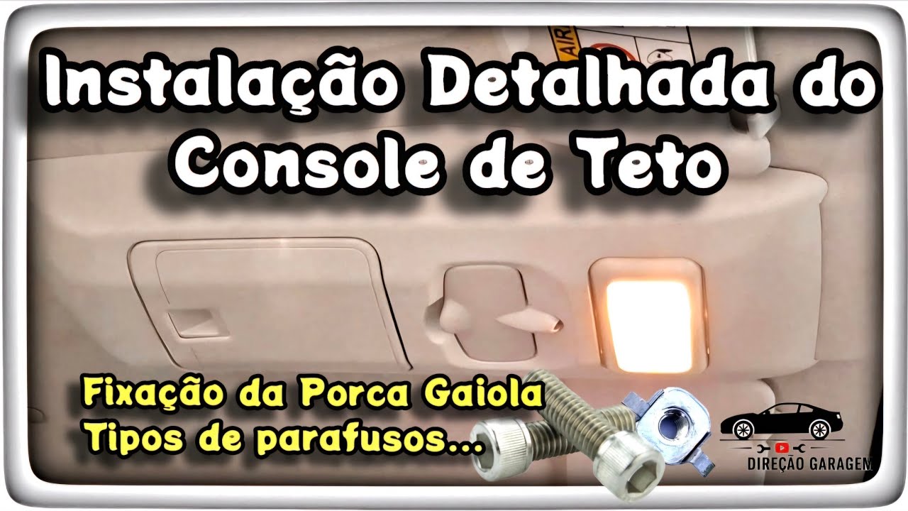 Instalação detalhada do Console de Teto Fiat Uno