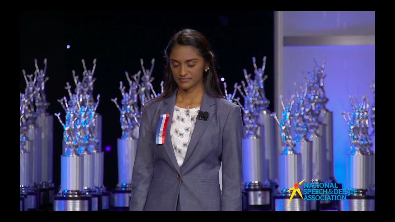 Shruthi Kumar - NSDA 2019 Original Oratory Finals 