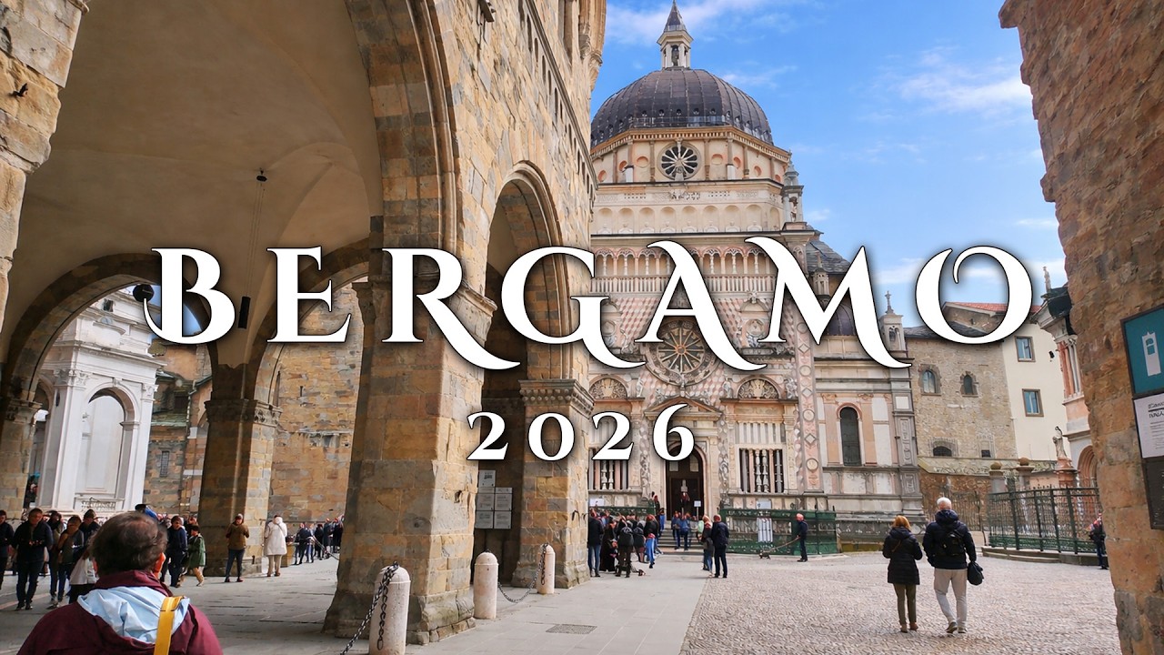 The Real Bergamo Italy 4K Walking Tour | A Gem that many people miss