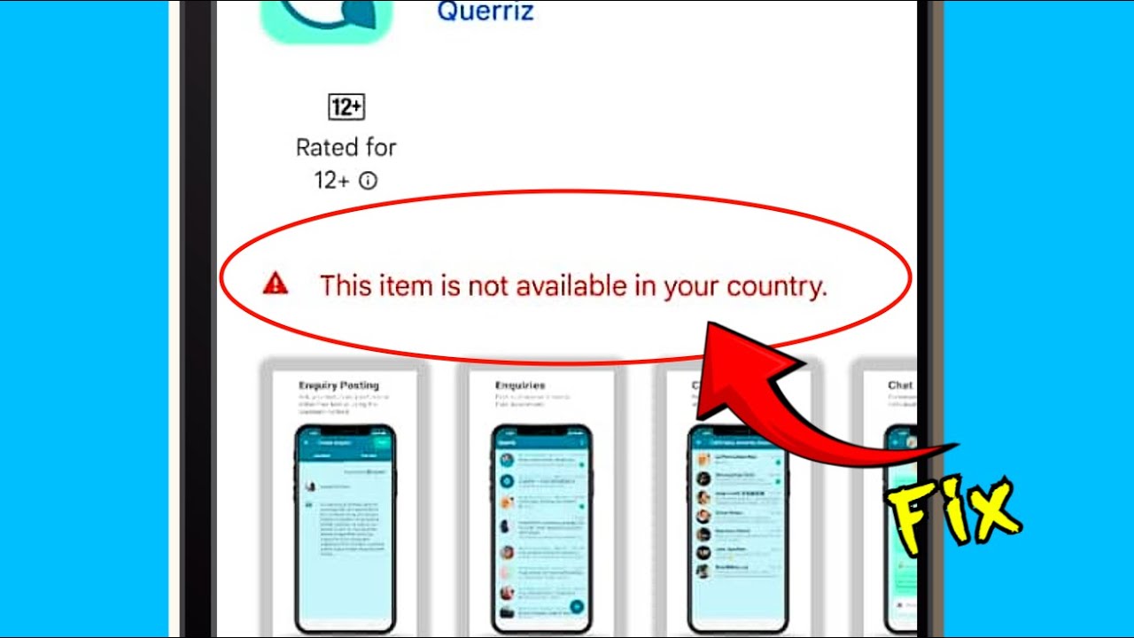 Исправлена ​​ошибка: Этот товар недоступен в вашей стране в Google Play Store (2025/26)