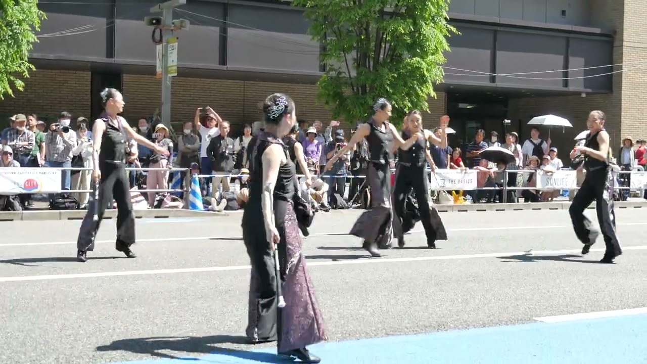 福岡ファイヤーバードバトンチーム　5月4日　第14回はかた駅前”どんたく”ストリート　博多どんたく２０２４