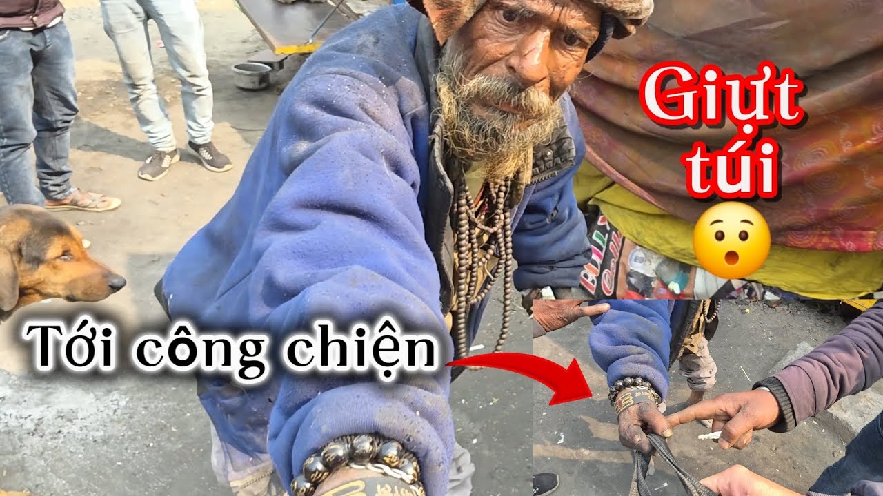 Gặp hai cha con tinh thần bất ổn sống vỉa hè bằng những tấm rèm che!