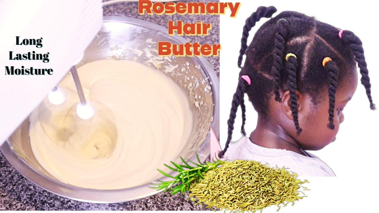 Whipped ROSEMARY BUTTER for Thick Long Moisturized hair and length retention