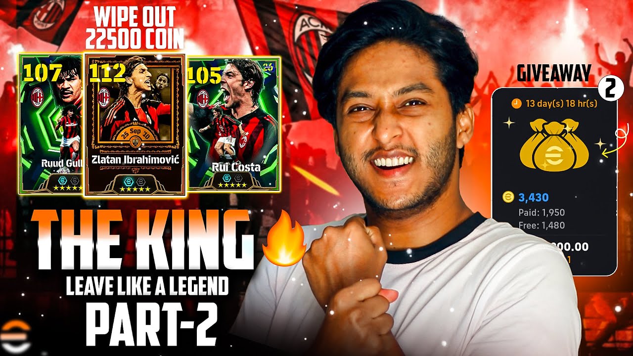 Giveaway & Gameplay | Zlatan 110 & Gullit 106 Chase🔥 eFootball 2026 Mobile Pack Opening | Earn