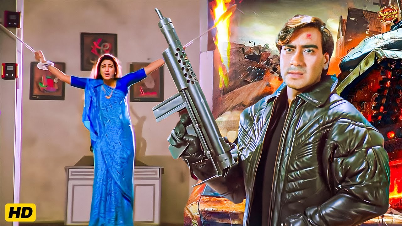 रावण के राज को भस्म कर तुम्हें अपने साथ लेकर जाऊंगा | Ajay Devgan, Tabu, Amrish Puri | Climax Scene