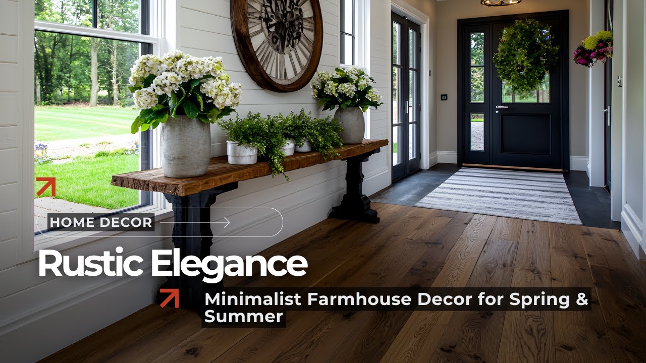 Rustic Elegance Redefined: Spring to Summer Farmhouse Decor Inspiration