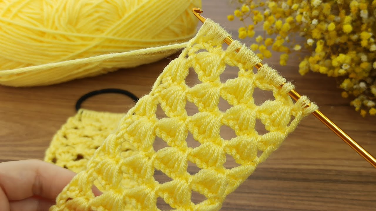 ⚡⚡Woow...!! Amazing 💯🙏Very easy tunisian crochet models  very stylish hair band making #crochet