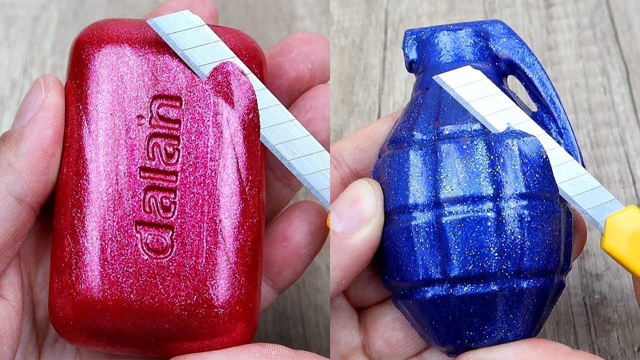Relaxing Soap Carving ASMR. Satisfying Soap and lipstick cutting. Corte de jabón - 507