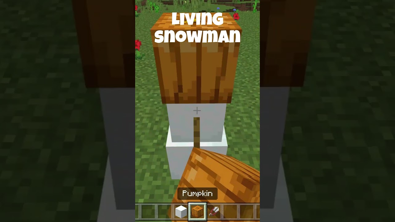 How to make a snowman in minecraft