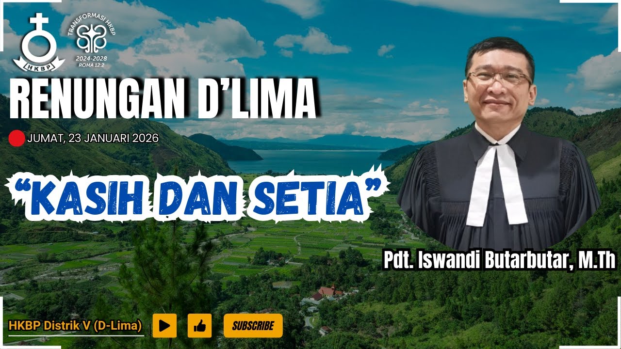 Renungan D'Lima | 2 Samuel 2:6 | Jumat, 23 Januari 2026