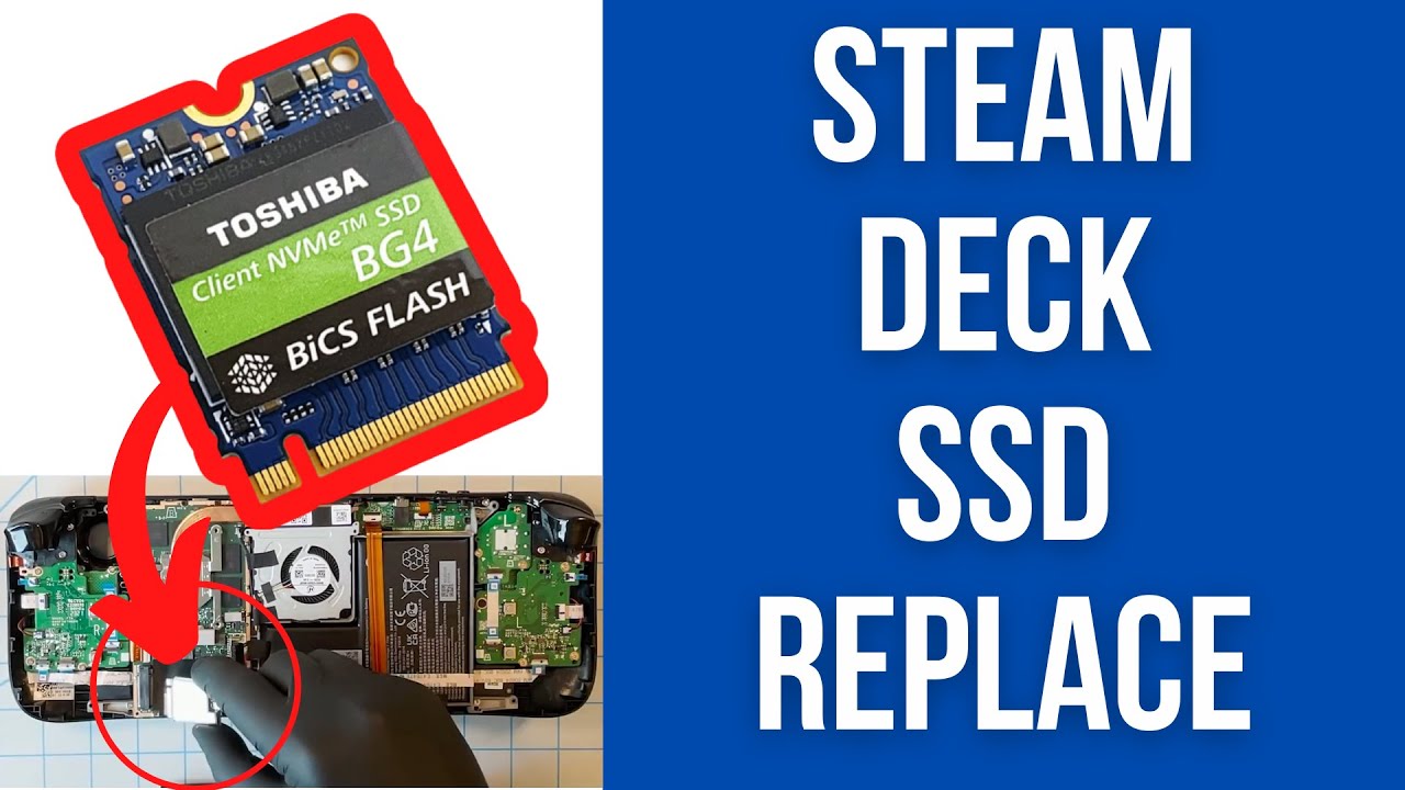 How To Replace Steam Deck SSD Tutorial - M.2 2230 Solid State Drive Install