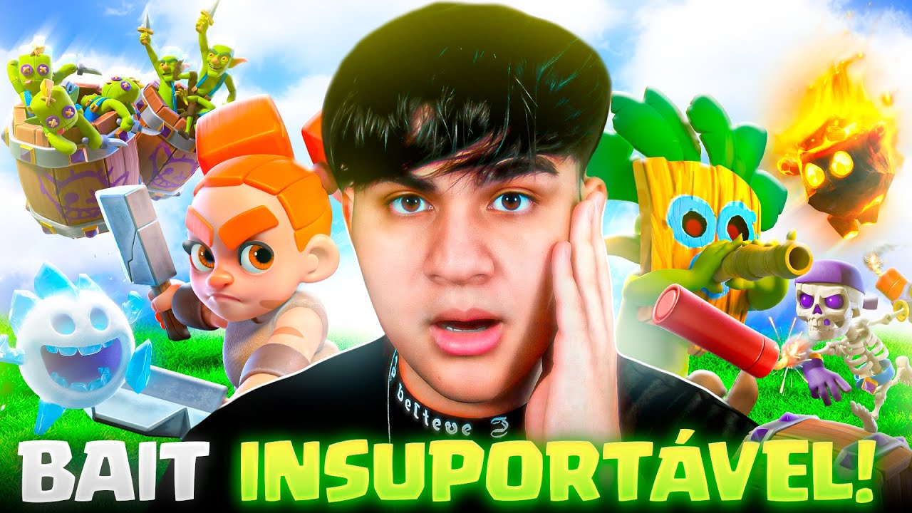 USEI O LOGBAIT MAIS INSUPORTAVEL PRA TILTAR MEUS OPONENTES NO TOP GLOBAL DO CLASH ROYALE🥶😱