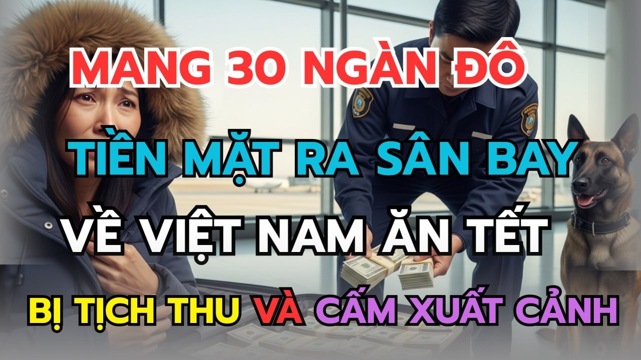 Mang 30 Ngàn Đô Về Quê Ăn Tết: Nữ Thợ Nail Bị “Sờ Gáy” Tại Sân Bay, Tịch Thu Toàn Bộ Cấm Xuất Cảnh
