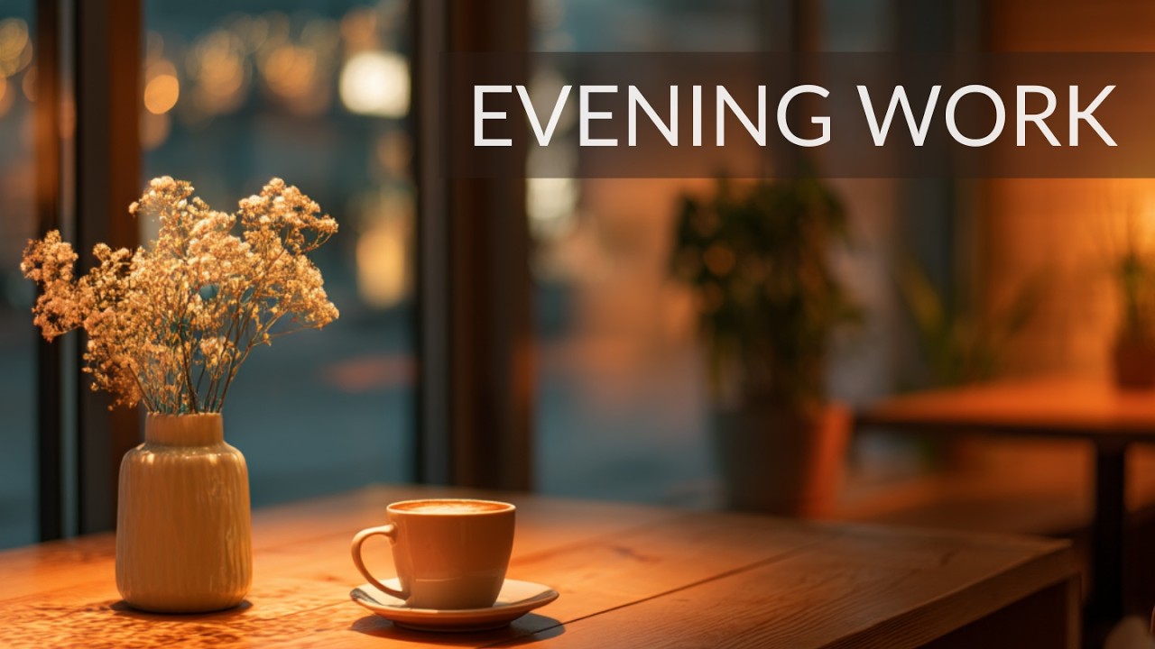 🌙 Evening Cafe Background music | Soft Acoustic Guitar for Night Work (3 Hours)