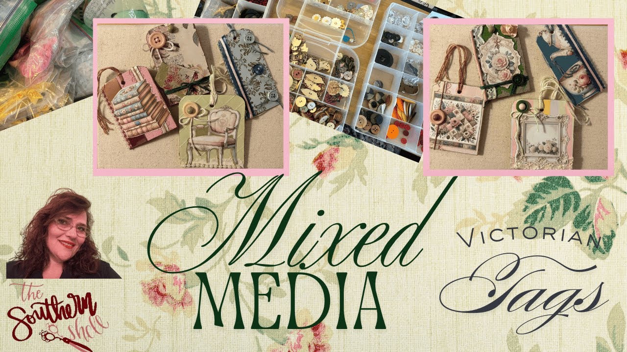 Fun Mixed Media Victorian Tag Embellishments