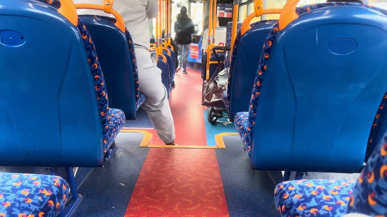 (High Revs + Thrash) Journey on Route 296 Stagecoach London YX68UMF 37531 23/2/26