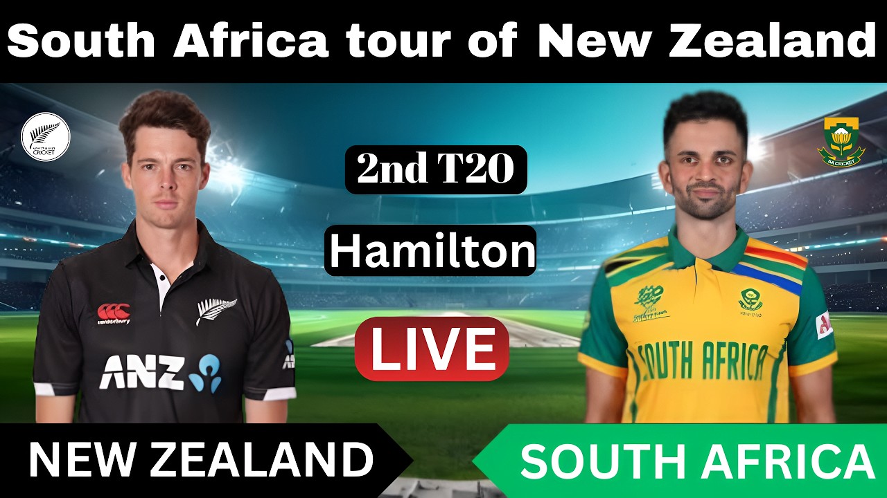 🔴NEW ZEALAND vs SOUTH AFRICA 2nd T20 LIVE MATCH I COMMENTARY | NZ vs SA | LIVE MATCH